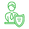 Icon representing expert cybersecurity leadership
