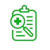 Visual icon of a clipboard with a medical cross, symbolizing the protection of electronic protected health information (ePHI) in healthcare environments through cybersecurity best practices.